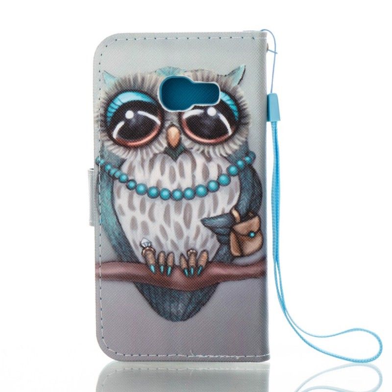 Flip Cover Læder Samsung Galaxy A3 2017 Miss Ugle