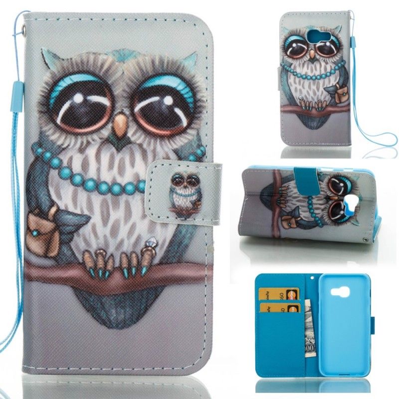 Flip Cover Læder Samsung Galaxy A3 2017 Miss Ugle