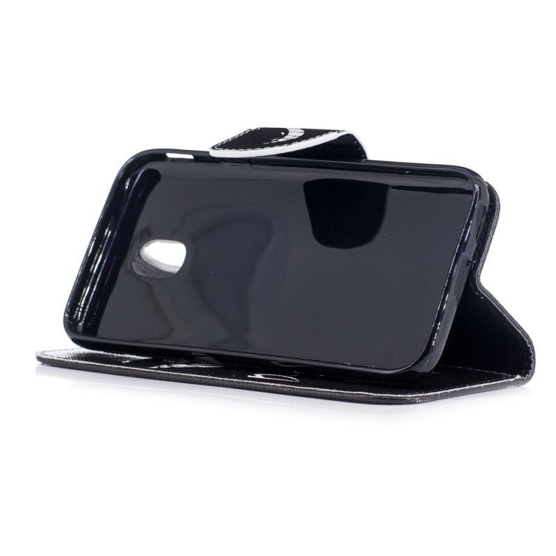 Flip Cover Læder for Samsung Galaxy J7 2017 Djævelens Telefon