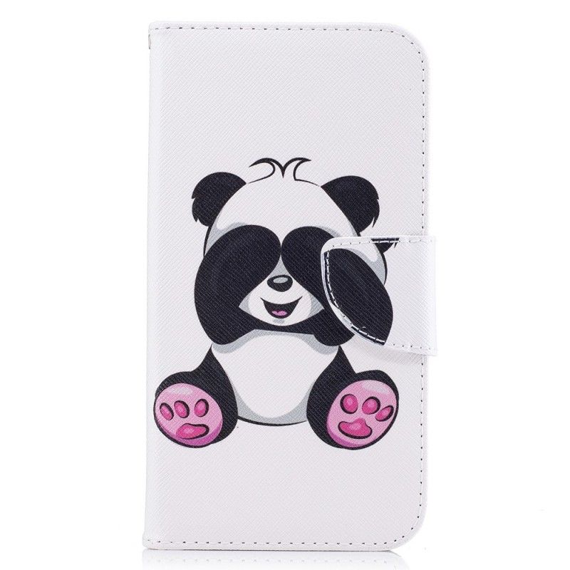 Flip Cover Læder Samsung Galaxy J7 2017 Sjov Panda