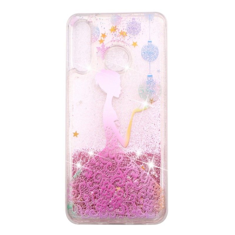 Cover for Huawei P30 Lite Gennemsigtig Glitterkjole