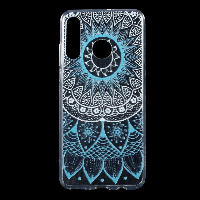 Cover for Huawei P30 Lite Pink Gennemsigtig Farverig Mandala