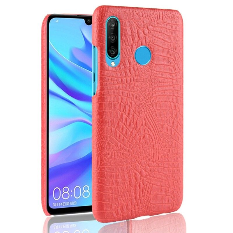 Cover for Huawei P30 Lite Sort Krokodillehudeffekt