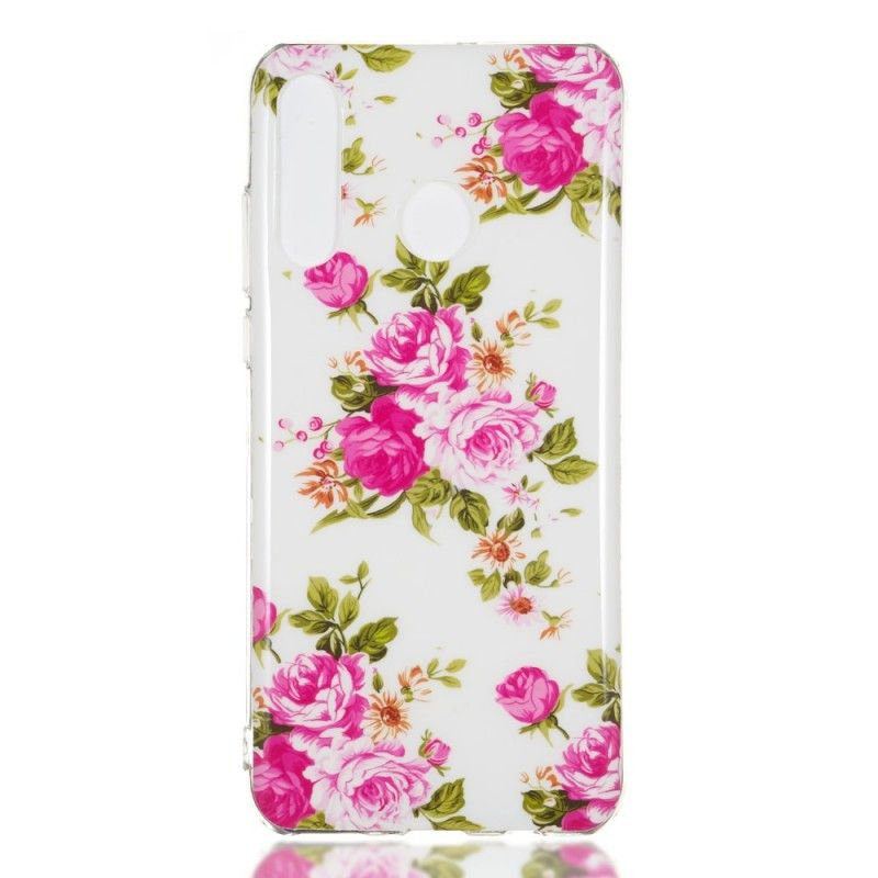 Cover Huawei P30 Lite Fluorescerende Frihedsblomster Original