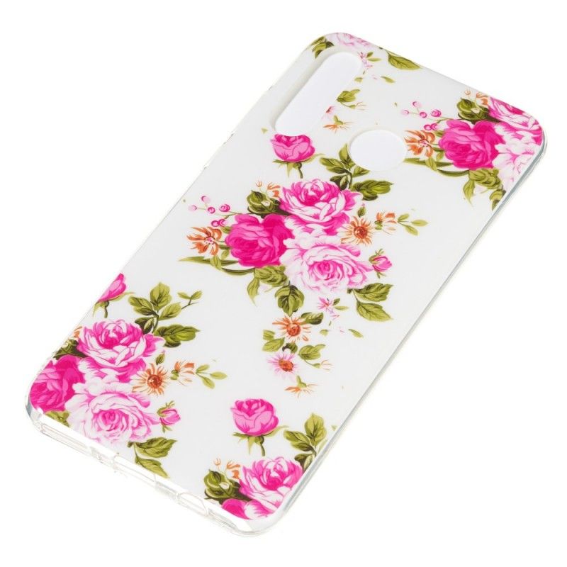 Cover Huawei P30 Lite Fluorescerende Frihedsblomster Original