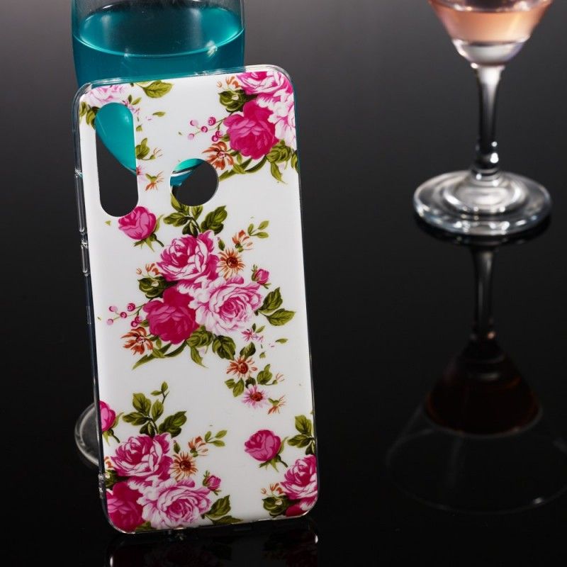 Cover Huawei P30 Lite Fluorescerende Frihedsblomster Original