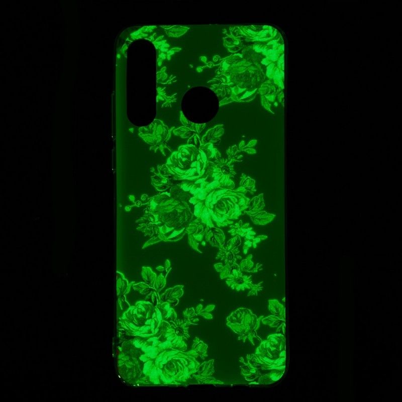 Cover Huawei P30 Lite Fluorescerende Frihedsblomster Original