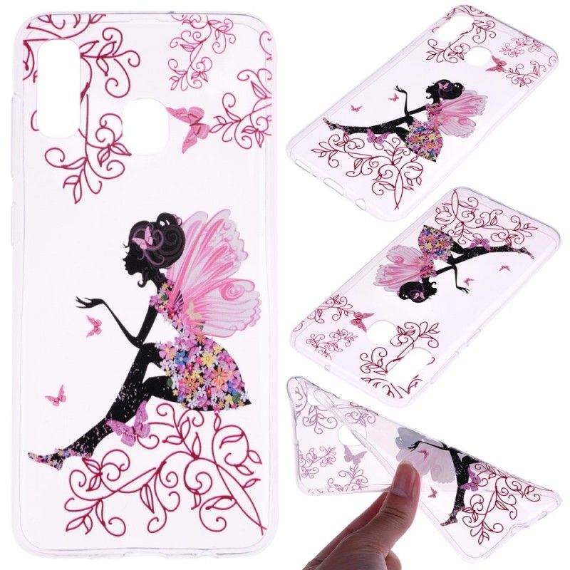 Cover Huawei P30 Lite Gennemsigtig Blomsterfe