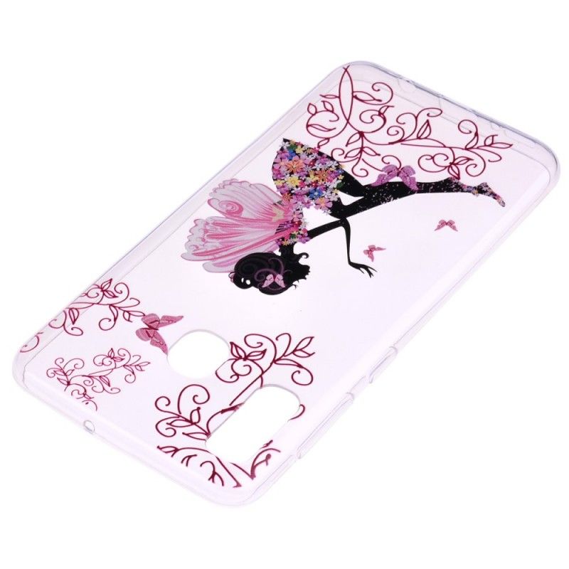 Cover Huawei P30 Lite Gennemsigtig Blomsterfe