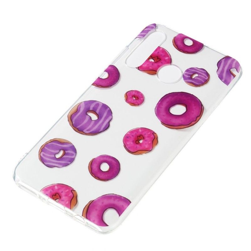 Cover Huawei P30 Lite Gennemsigtig Donuts Fan