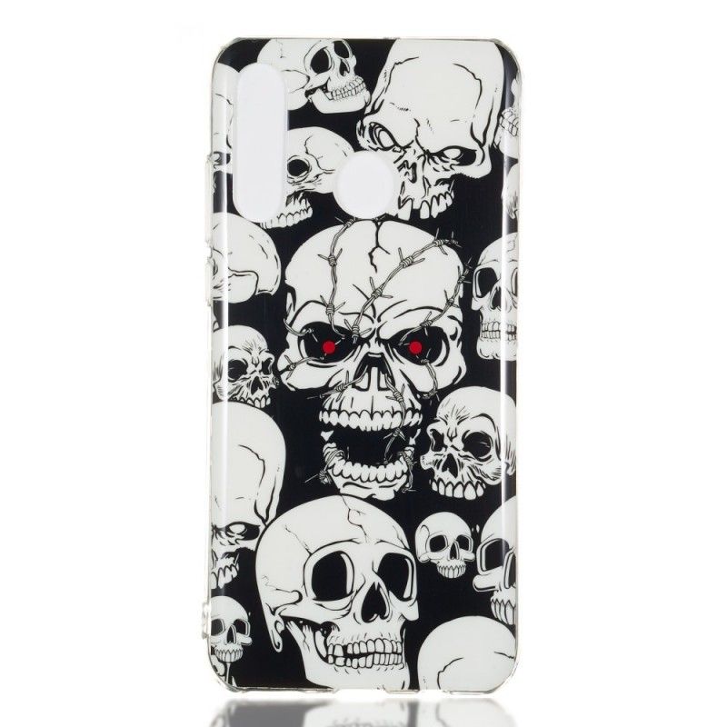 Cover Huawei P30 Lite Opmærksomhed Fluorescerende Kranier Original