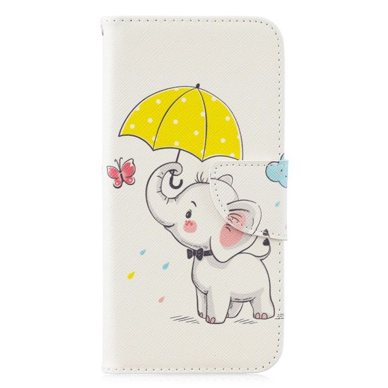 Flip Cover Huawei P30 Lite Mobilcover Baby Elefant