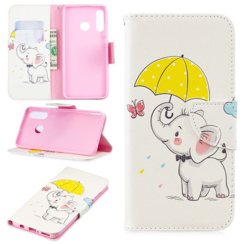 Flip Cover Huawei P30 Lite Mobilcover Baby Elefant