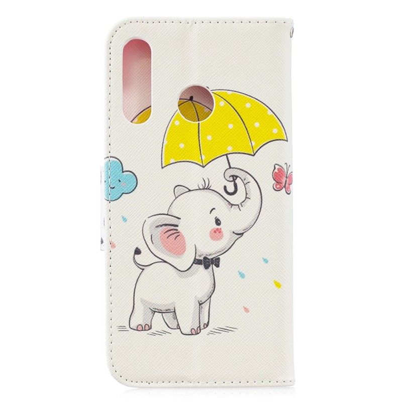 Flip Cover Huawei P30 Lite Mobilcover Baby Elefant