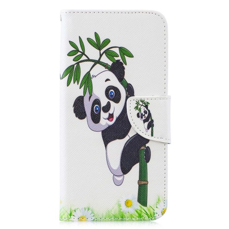 Flip Cover Huawei P30 Lite Mobilcover Panda På Bambus