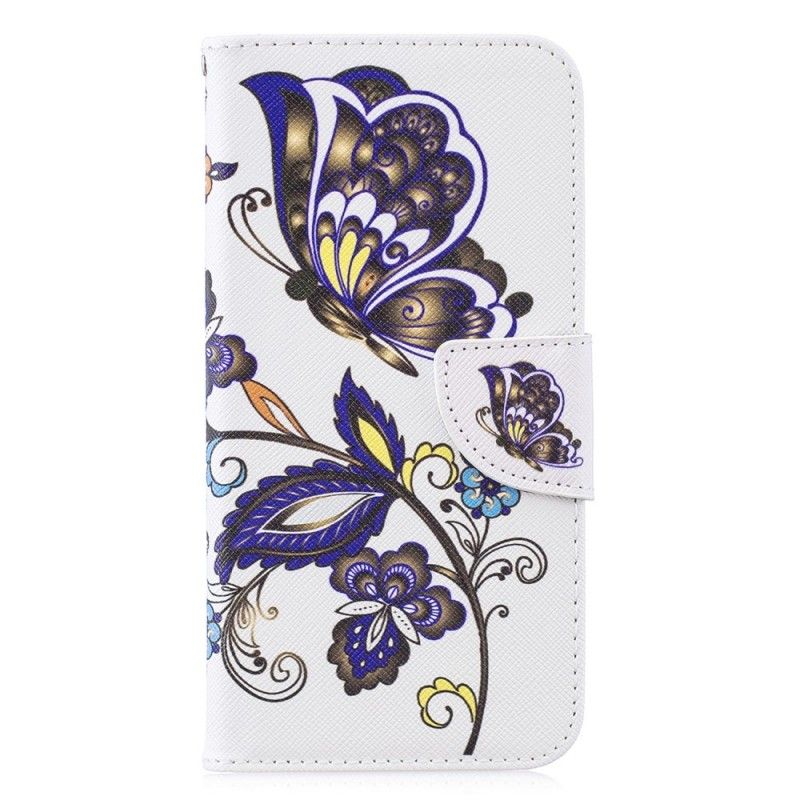 Flip Cover Huawei P30 Lite Mobilcover Sommerfugletatovering