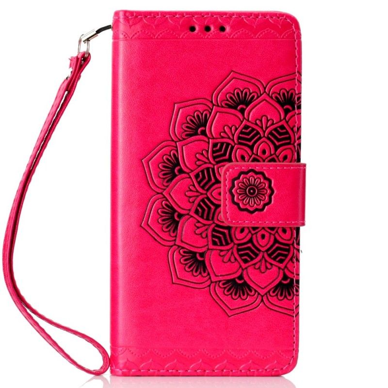 Flip Cover Huawei P30 Lite Sort Mobilcover Chic Mandala