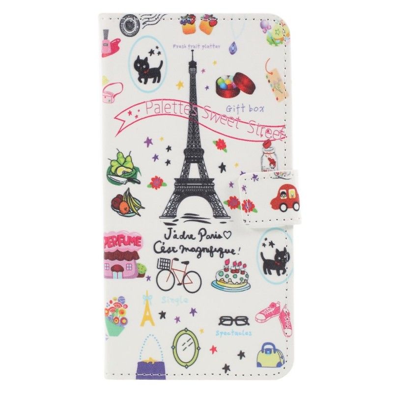 Flip Cover Læder for Huawei P30 Lite Jeg Elsker Paris