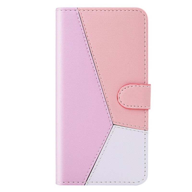 Flip Cover Samsung Galaxy A13 5G / A04s Trefarvet Lædereffekt