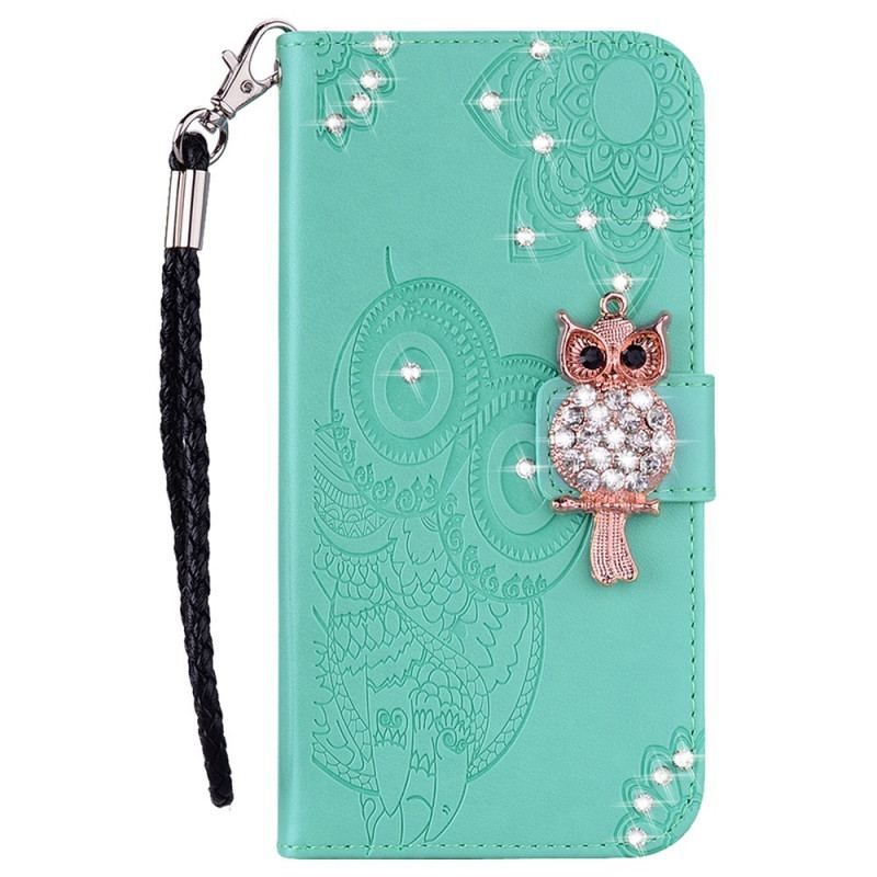 Flip Cover Samsung Galaxy A13 5G / A04s Ugle Mandala Og Charm