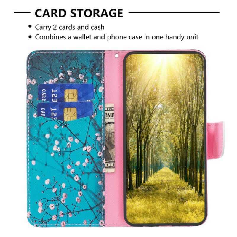 Flip Cover Oppo Reno 12 5g Blommeblomster