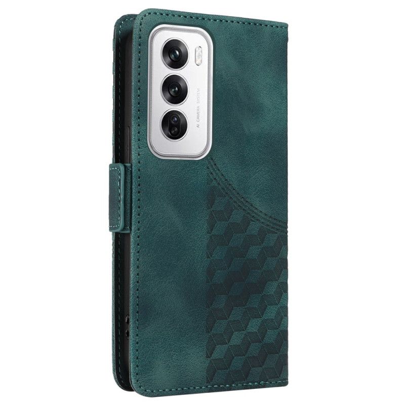 Flip Cover Til Oppo Reno 12 5g Rhombus Starry