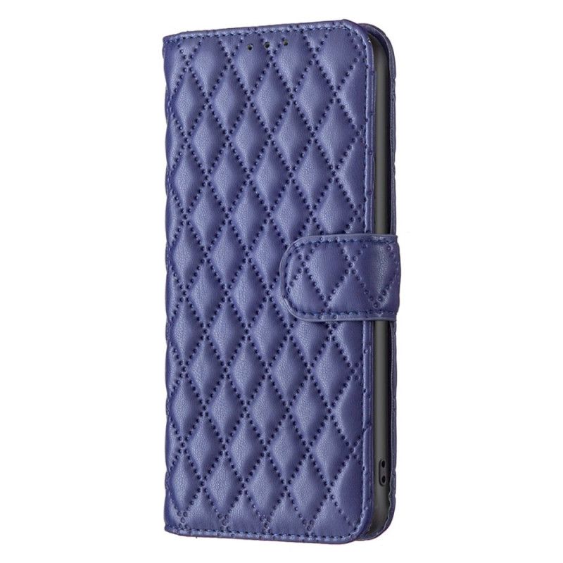 Læder Cover Oppo Reno 12 5g Telefon Etui Quiltet Binfen Farve