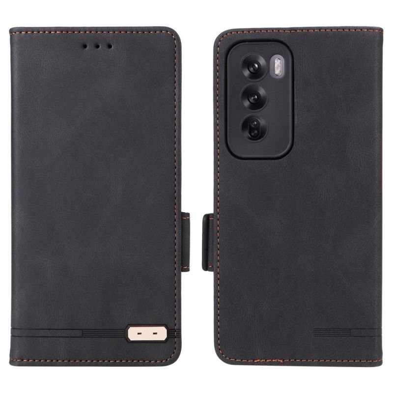 Læder Cover Oppo Reno 12 5g Vintage Stil