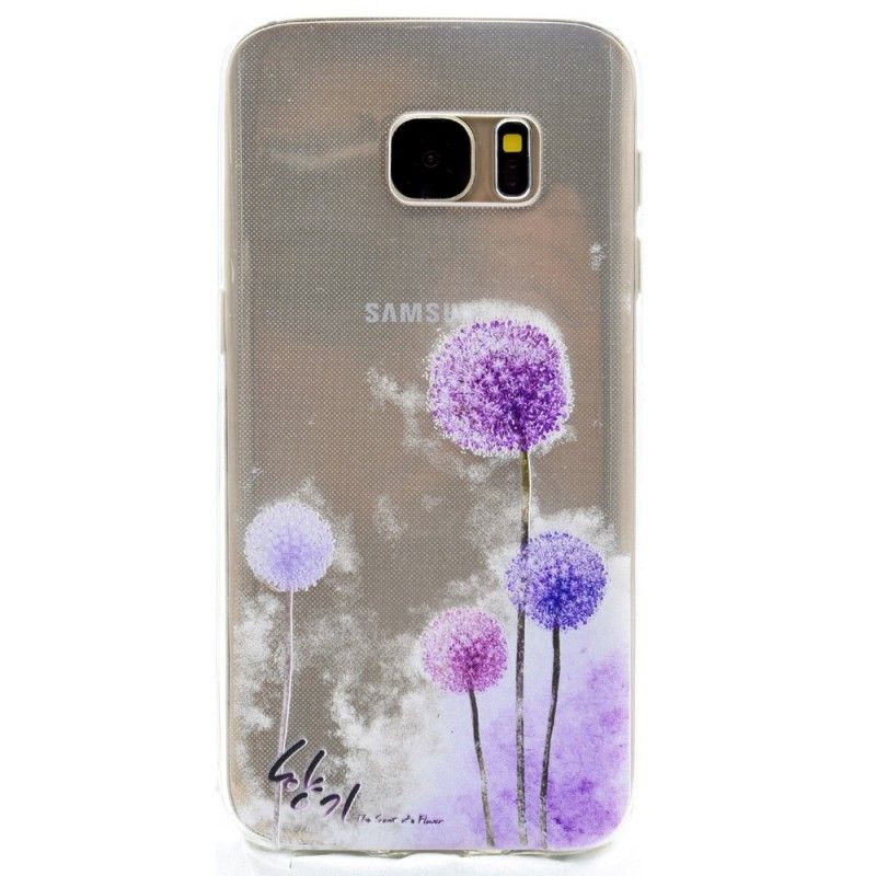 Cover for Samsung Galaxy S7 Gennemsigtige Farvede Mælkebøtter