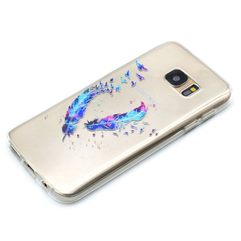 Cover for Samsung Galaxy S7 Gennemsigtige Fjer