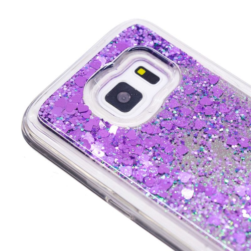 Cover for Samsung Galaxy S7 Lyserød Glitterpulver