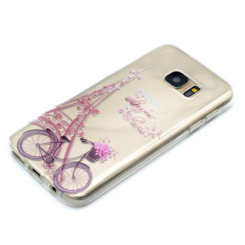 Cover Samsung Galaxy S7 Gennemsigtig Hej Paris