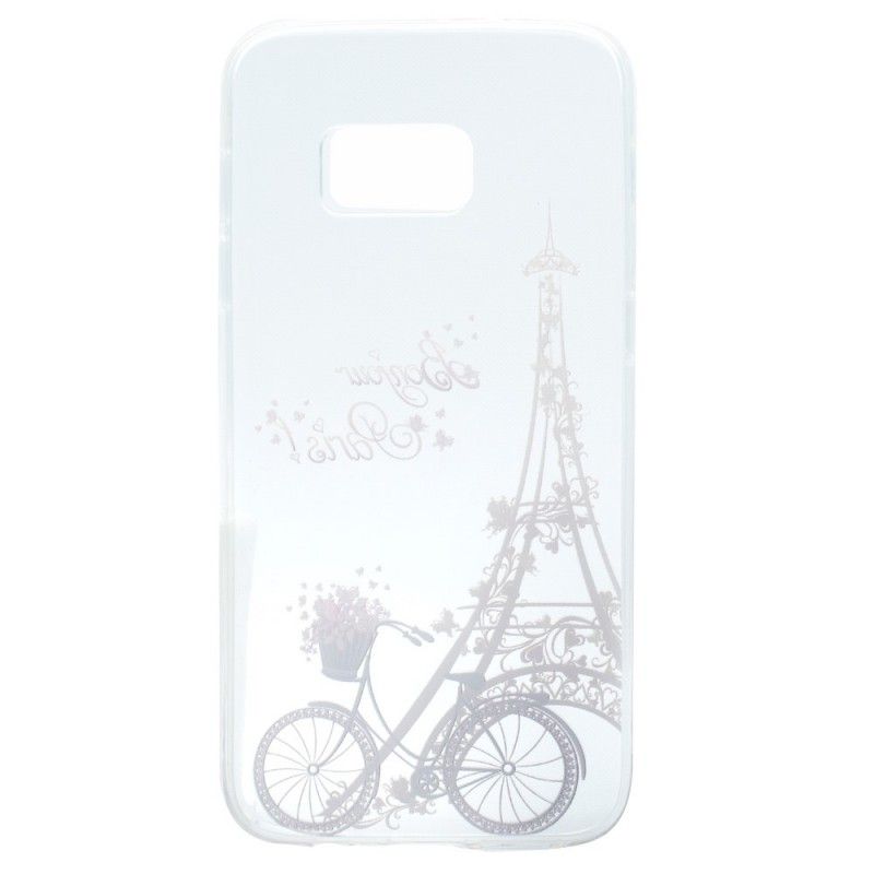 Cover Samsung Galaxy S7 Gennemsigtig Hej Paris