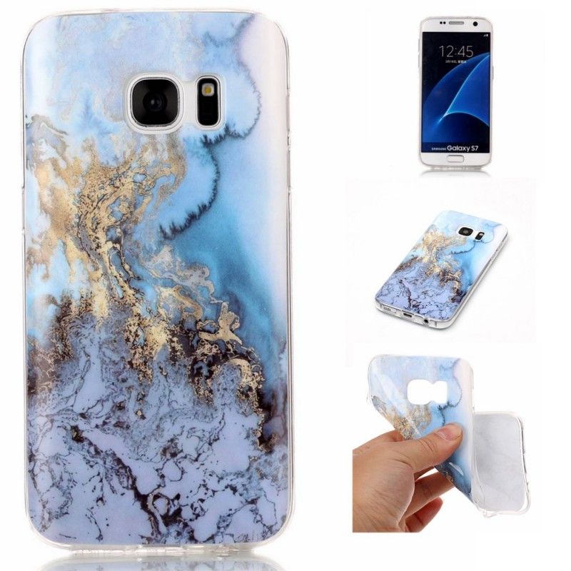 Cover Samsung Galaxy S7 Hvid Ultimativ Marmor