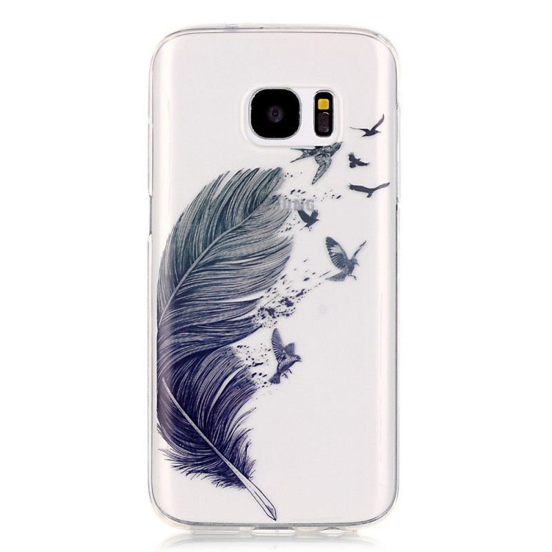 Cover Samsung Galaxy S7 Lys Fjer