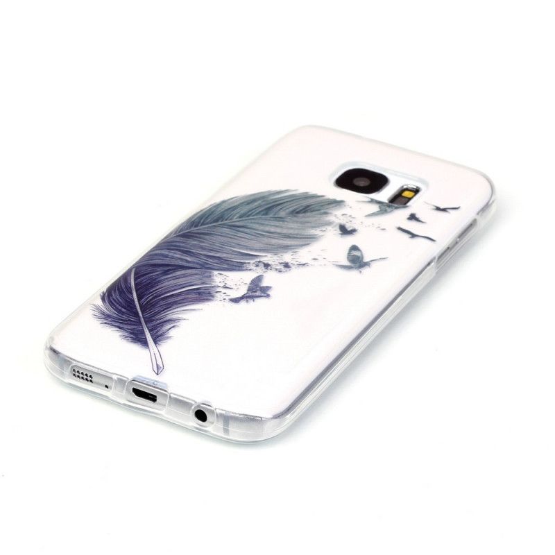 Cover Samsung Galaxy S7 Lys Fjer