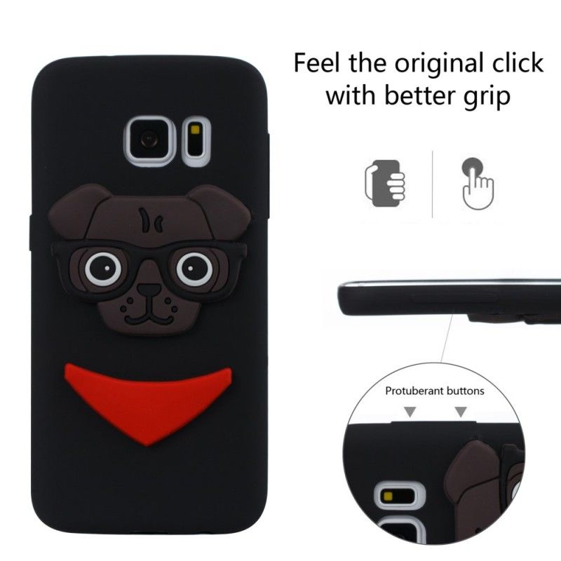 Cover Samsung Galaxy S7 Lyserød 3D Nørdhund