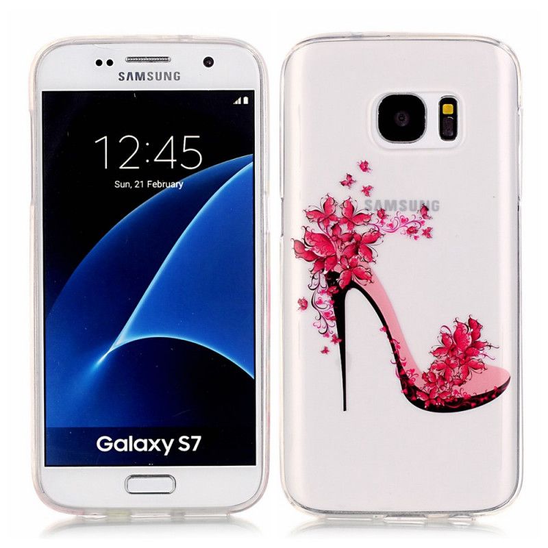 Cover Samsung Galaxy S7 Mobilcover Blomstrende Pumpe