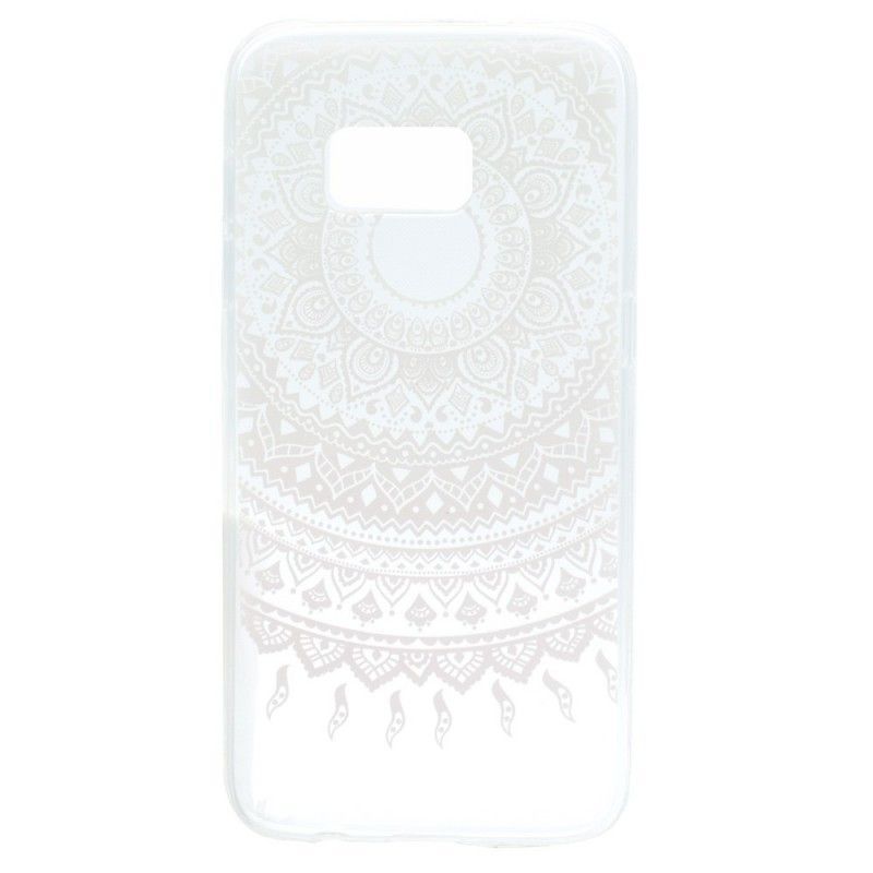 Cover Samsung Galaxy S7 Pink Gennemsigtig Farverig Mandala