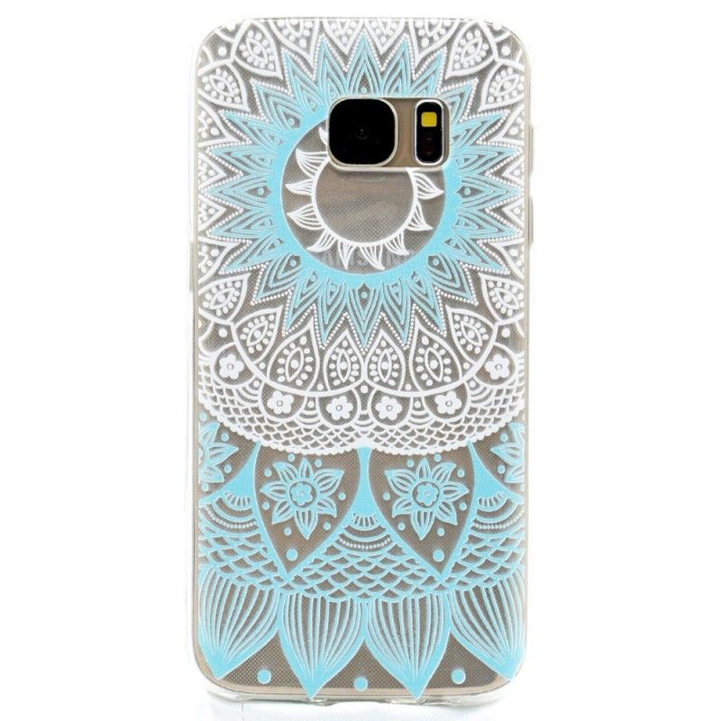 Cover Samsung Galaxy S7 Pink Gennemsigtig Farverig Mandala