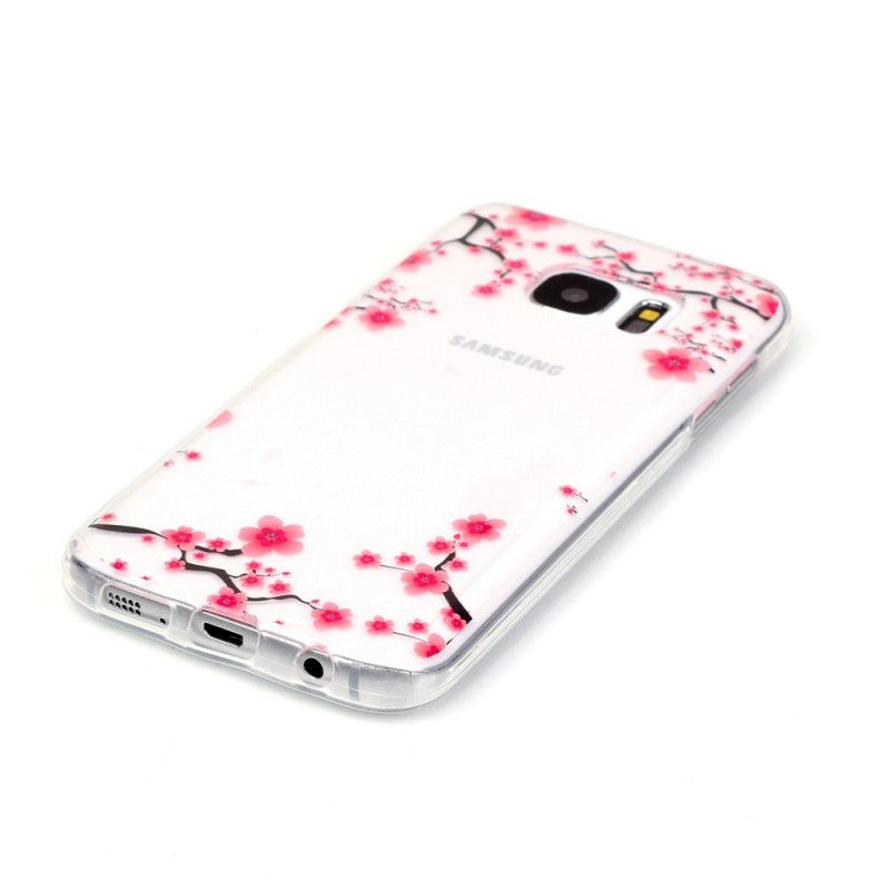 Cover Samsung Galaxy S7 Rød Blomstrende Grene