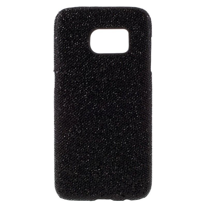 Cover Samsung Galaxy S7 Sort Pailletter