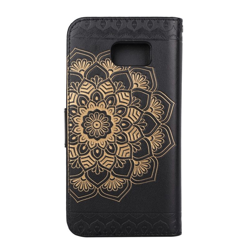 Flip Cover Læder Samsung Galaxy S7 Rose Gold Aftagelig Skalmandala