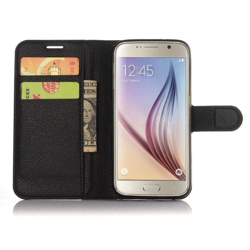 Flip Cover Samsung Galaxy S7 Sort Klassisk