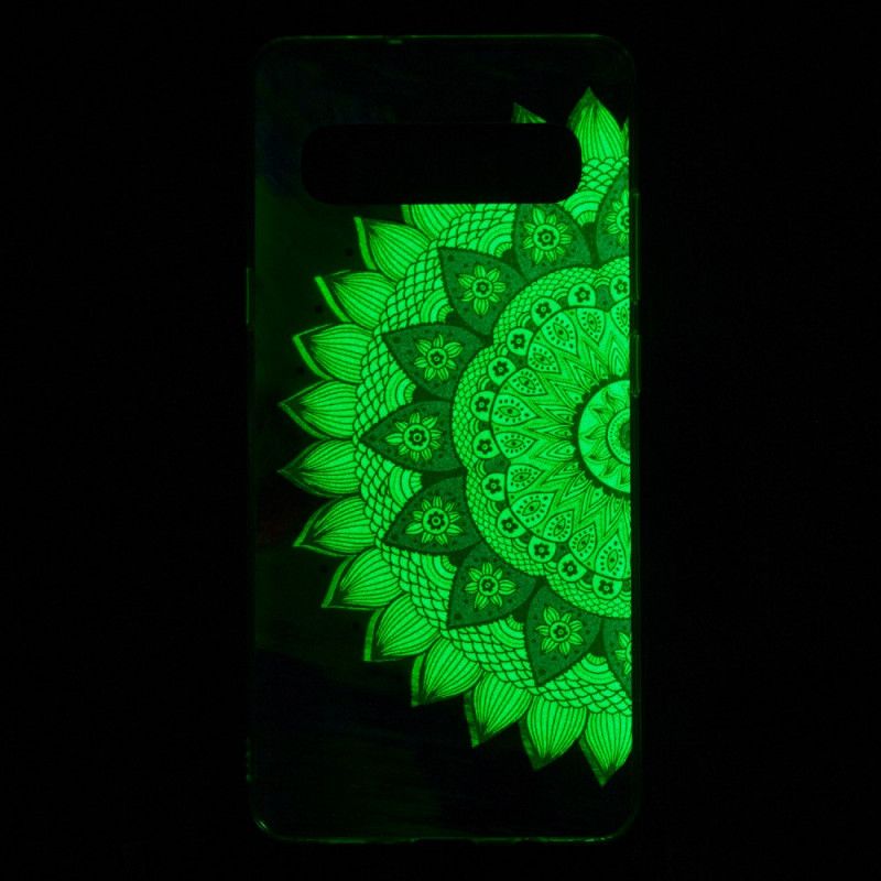 Cover for Samsung Galaxy S10 5G Fluorescerende Mandala