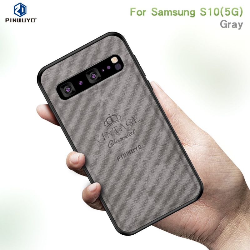 Cover for Samsung Galaxy S10 5G Grå Hæderlig Vintage Pinwuyo