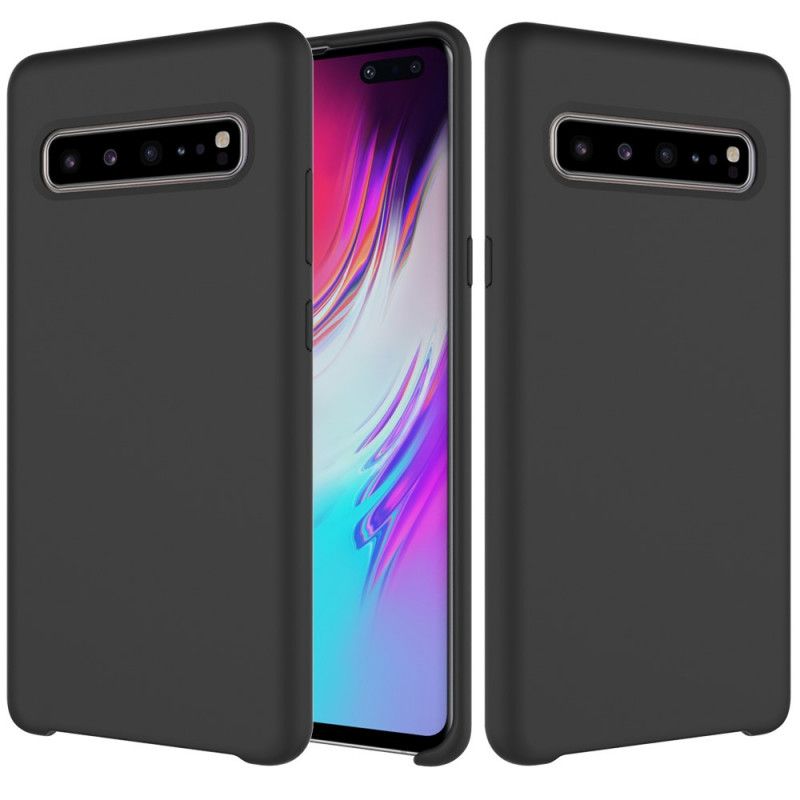 Cover for Samsung Galaxy S10 5G Sort Silikone Silkeblød Berøring