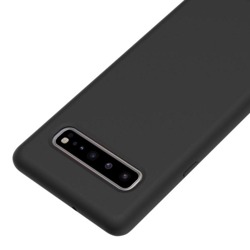 Cover for Samsung Galaxy S10 5G Sort Silikone Silkeblød Berøring