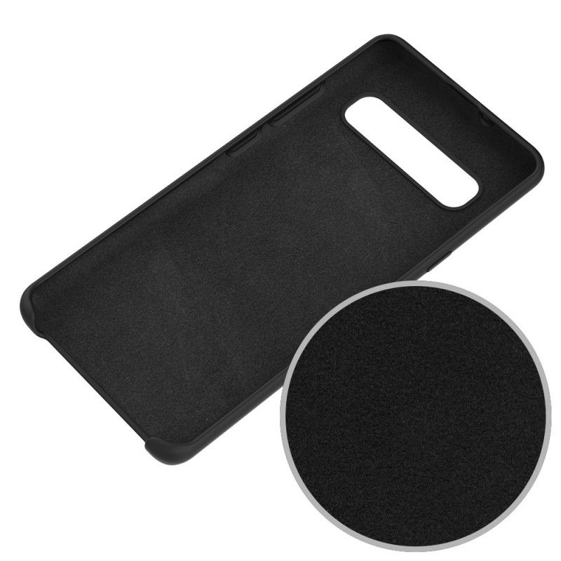 Cover for Samsung Galaxy S10 5G Sort Silikone Silkeblød Berøring