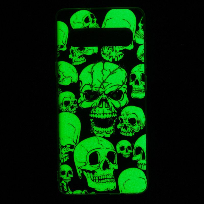 Cover Samsung Galaxy S10 5G Fluorescerende Kranier Med Opmærksomhed